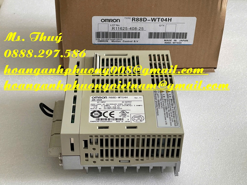 Bộ điều khiển Omron chính hãng - R88D-WT04H - Bình Dương