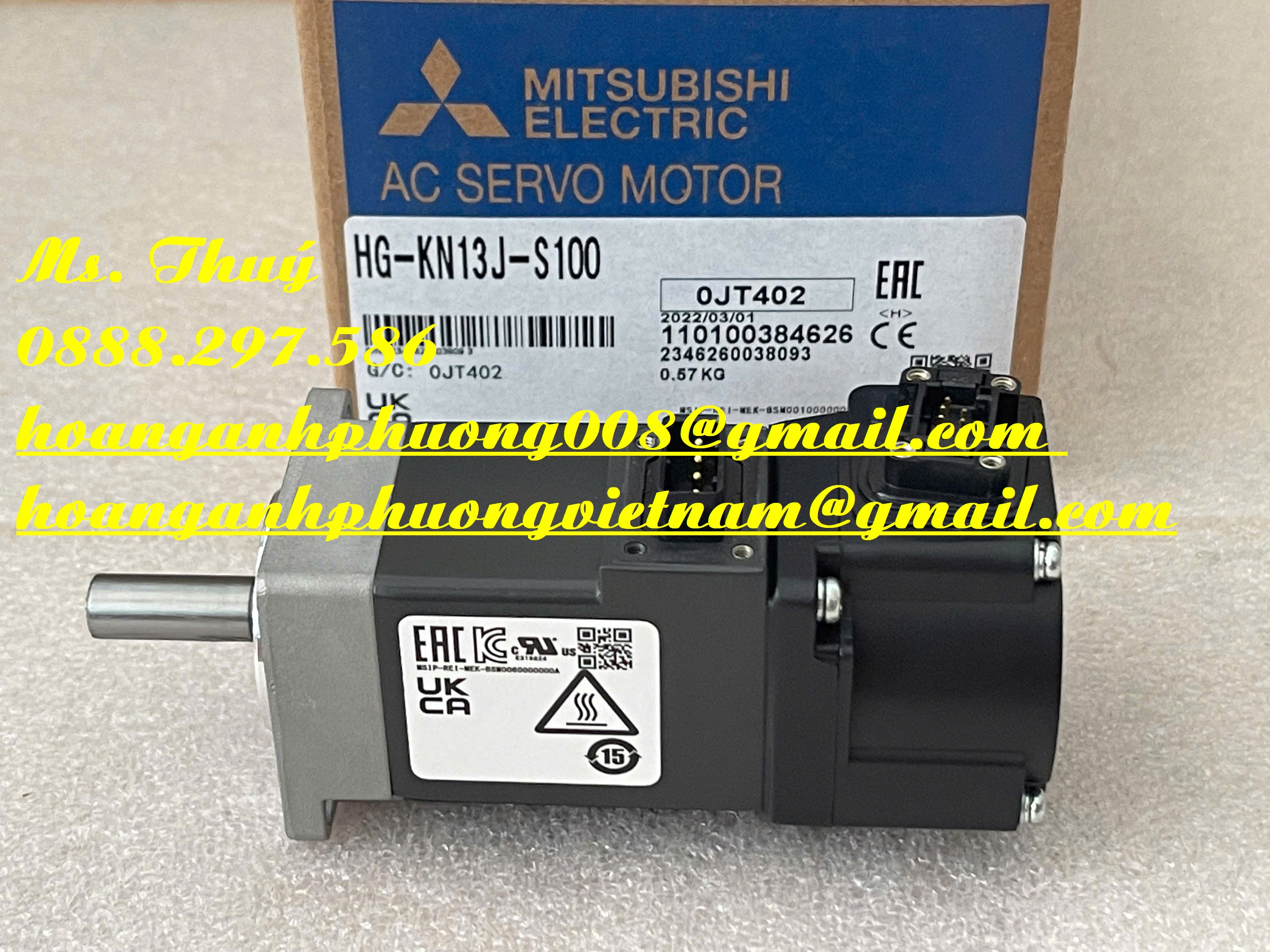 Servo motor HG-KN13J-S100 Mitsubishi - Động cơ mới 100%