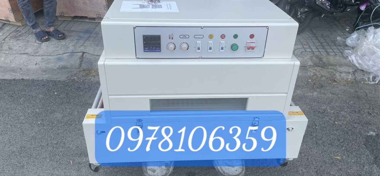 Máy rút màng co PVC, máy bọc màng co hộp, máy rút màng co tem nhãn
