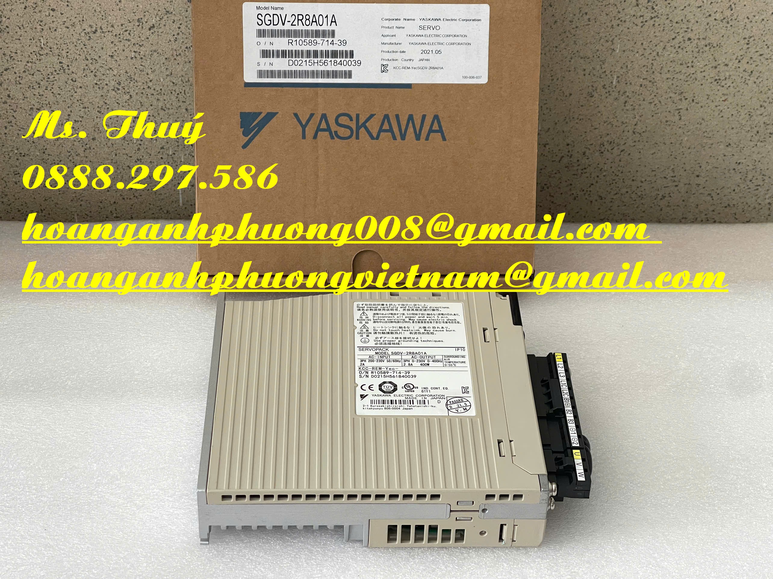 Bán bộ điều khiển Yaskawa SGDV-2R8A01A - Giá tốt nhập khẩu