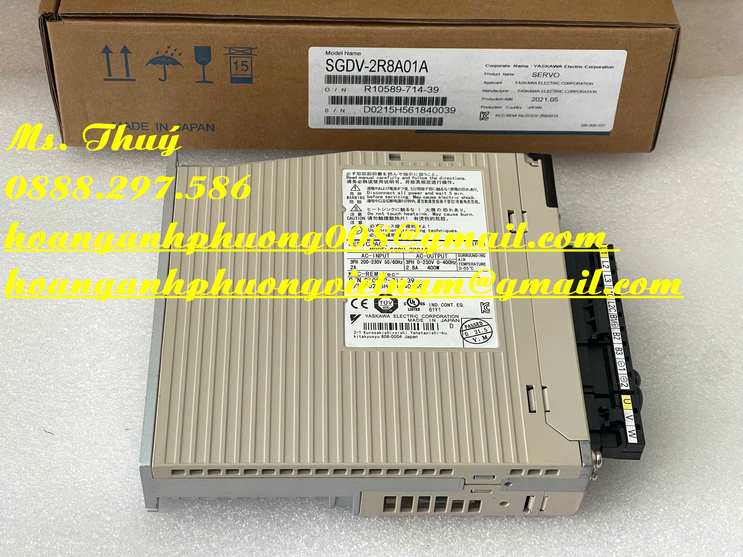 Bán bộ điều khiển Yaskawa SGDV-2R8A01A - Giá tốt nhập khẩu