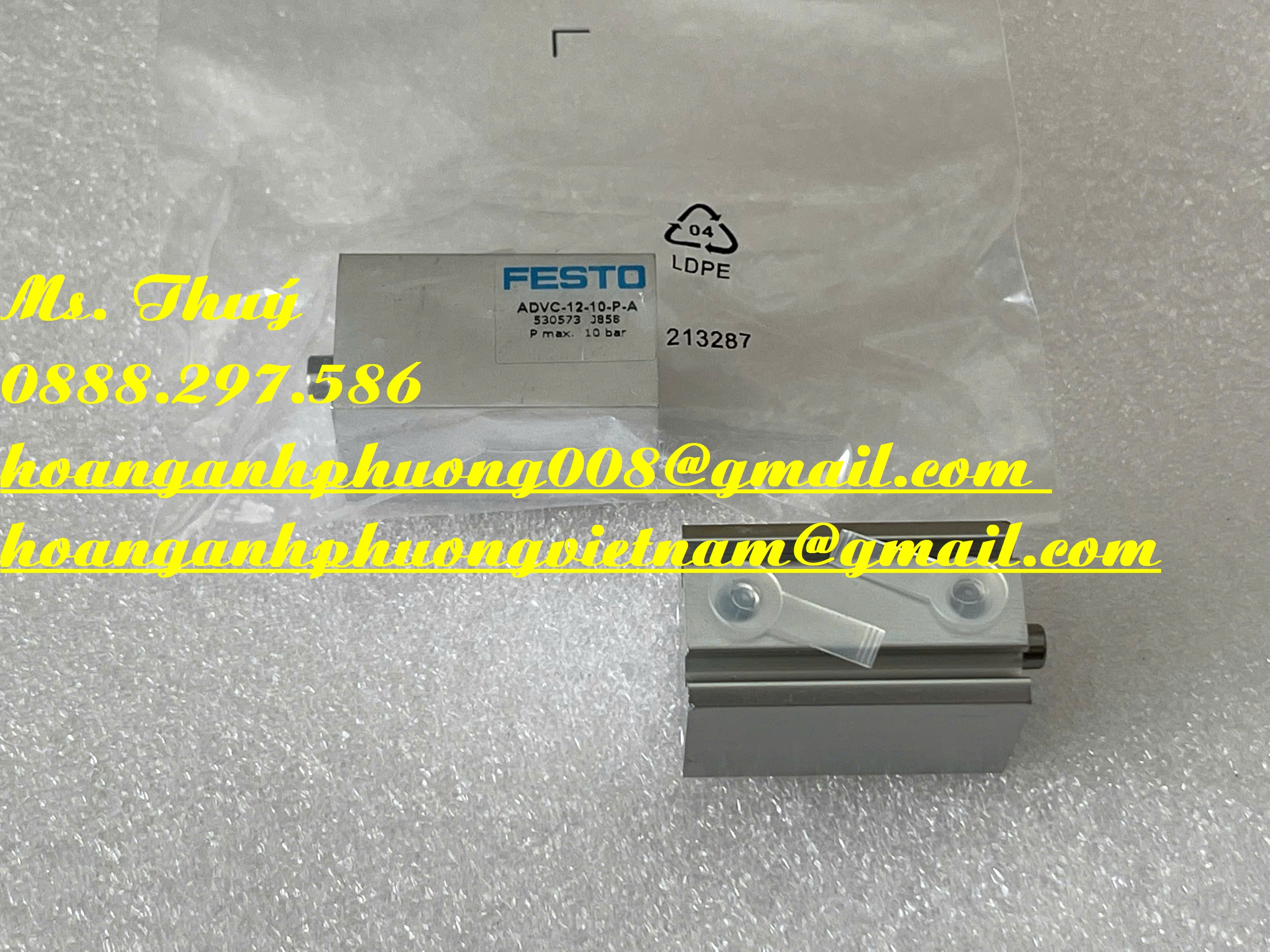 Xi lanh khí Festo ADVC-12-10-P-A - Nhỏ gọn- Chất lượng