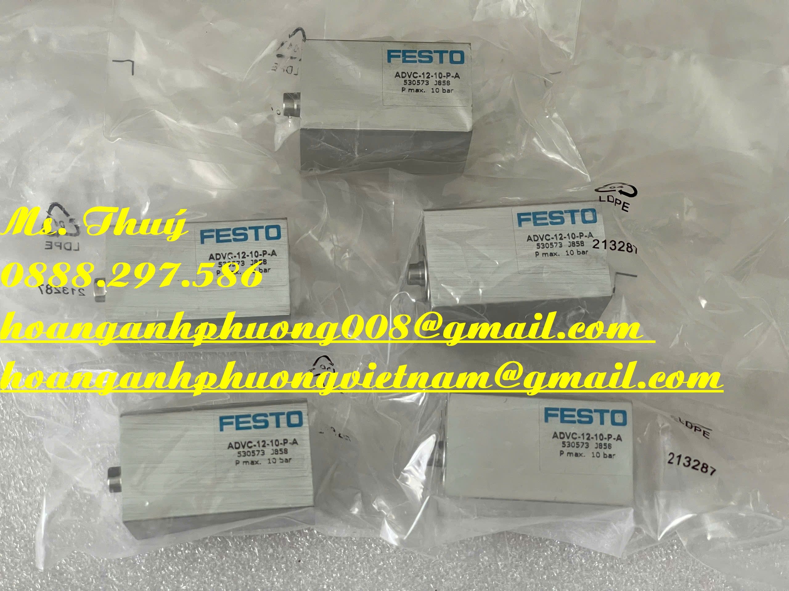Xi lanh khí Festo ADVC-12-10-P-A - Nhỏ gọn- Chất lượng