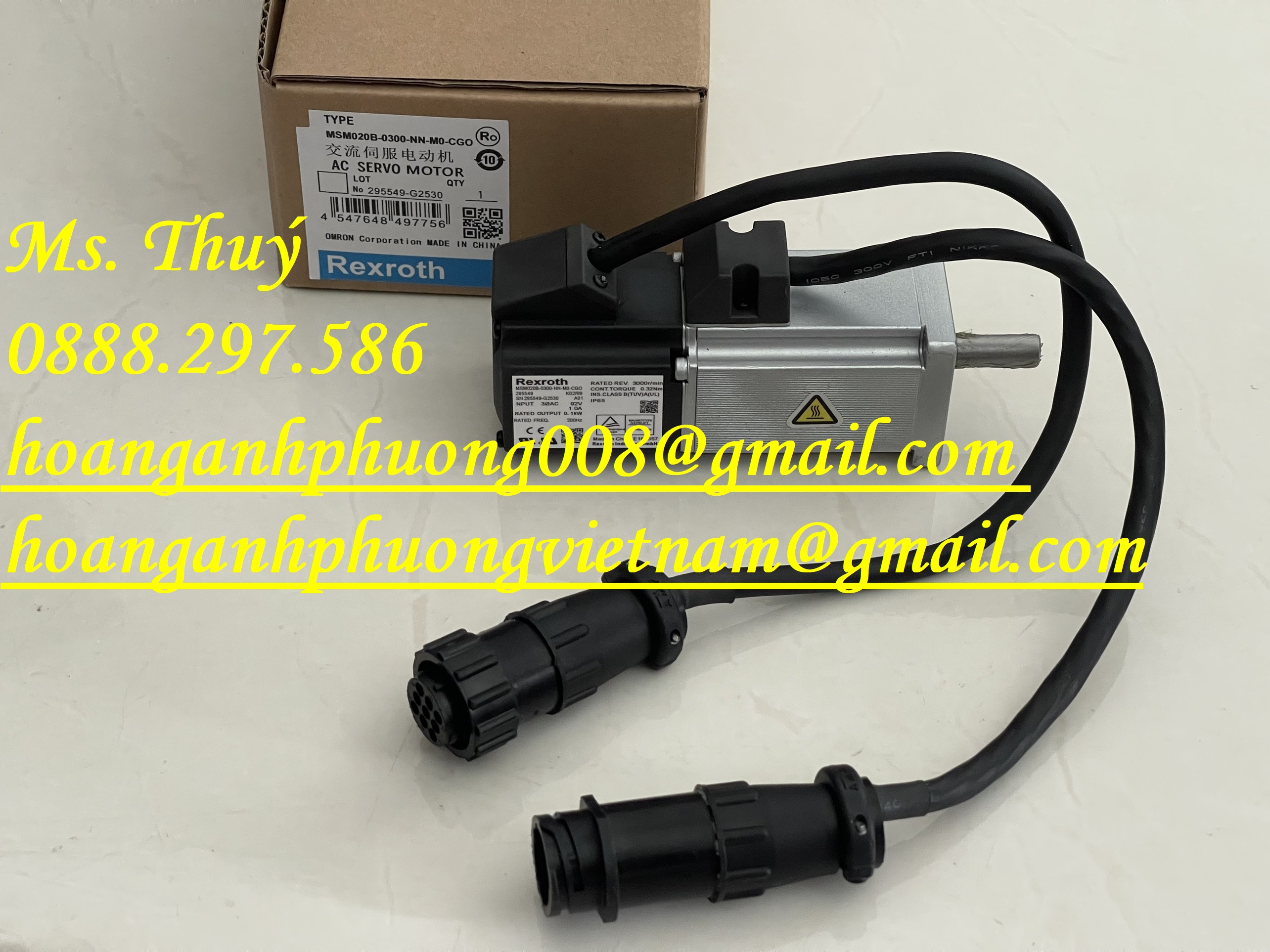 Động cơ servo MSM020B-0300-NN-M0-CG0 - Rexroth chính hãng