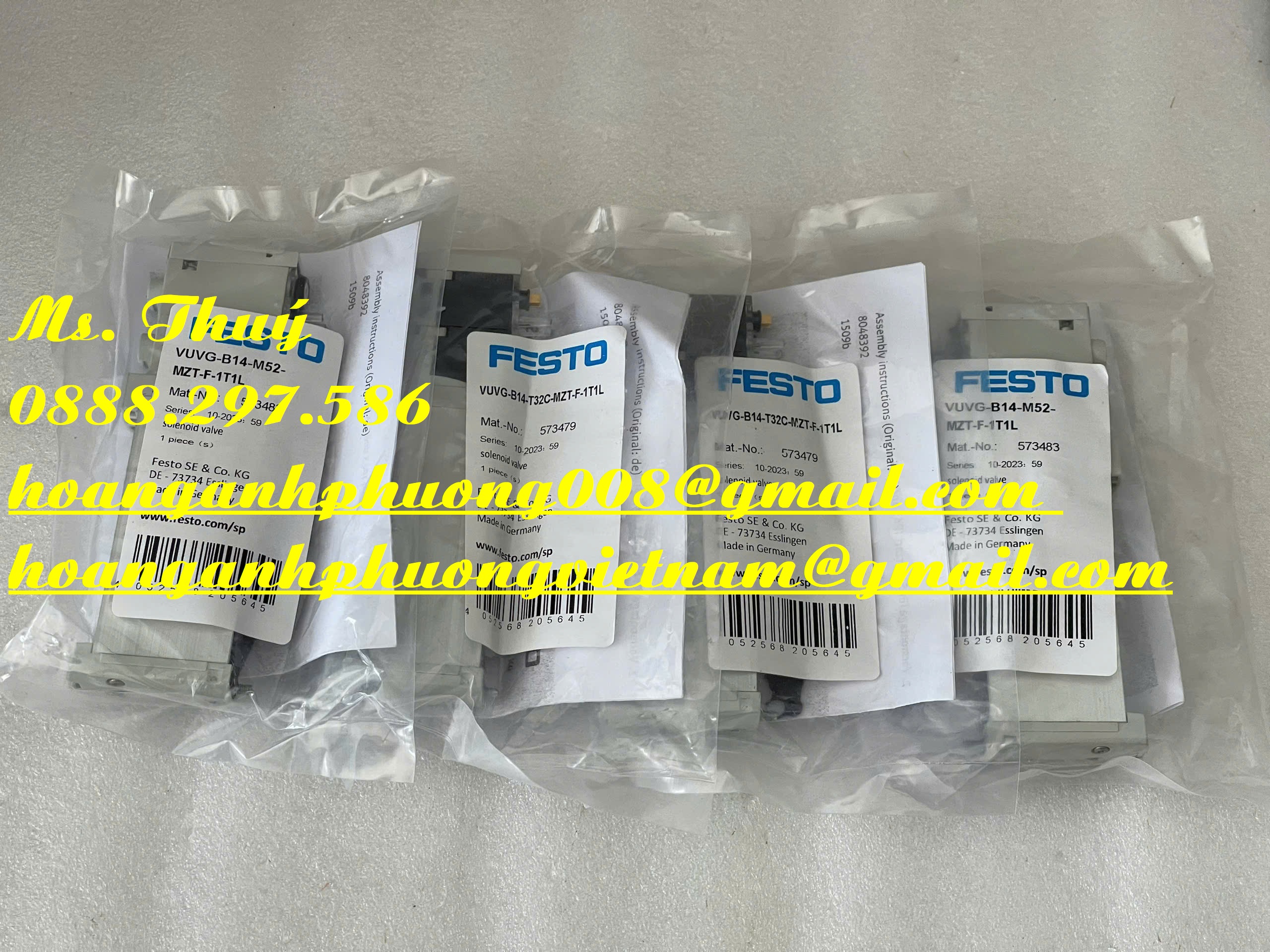 Van điện từ Festo VUVG-B14-T32C-MZT-F-1LT1 - Hàng mới 100%
