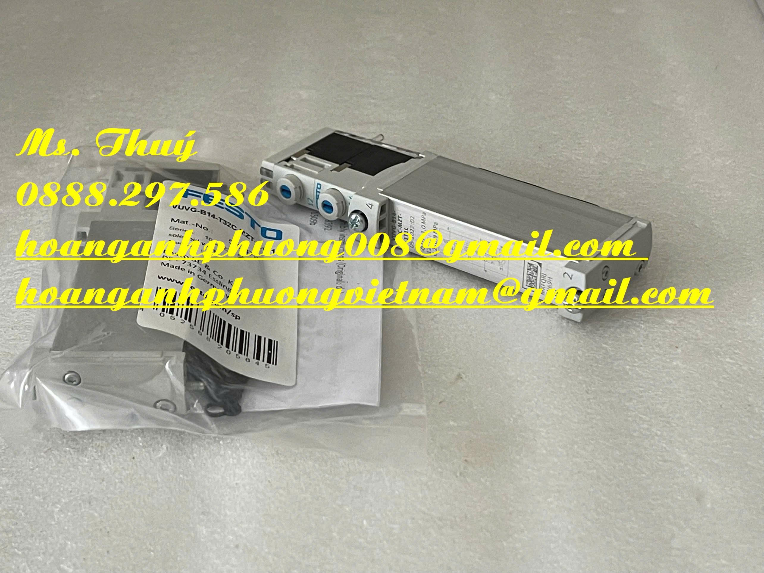 Van điện từ Festo VUVG-B14-T32C-MZT-F-1LT1 - Hàng mới 100%