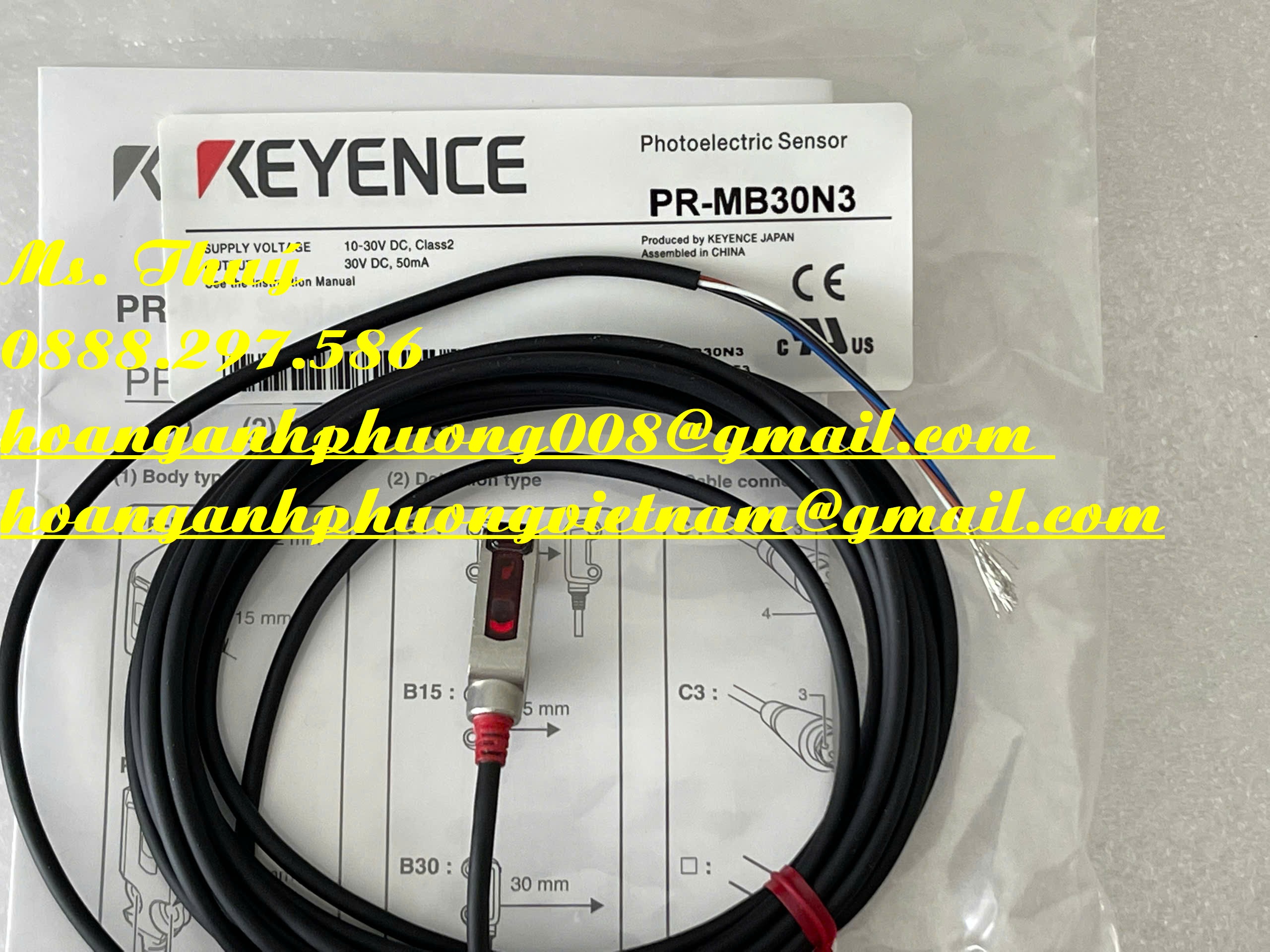Cảm biến quang PR-MB30N3 - Hàng Keyence chính hãng tại VN