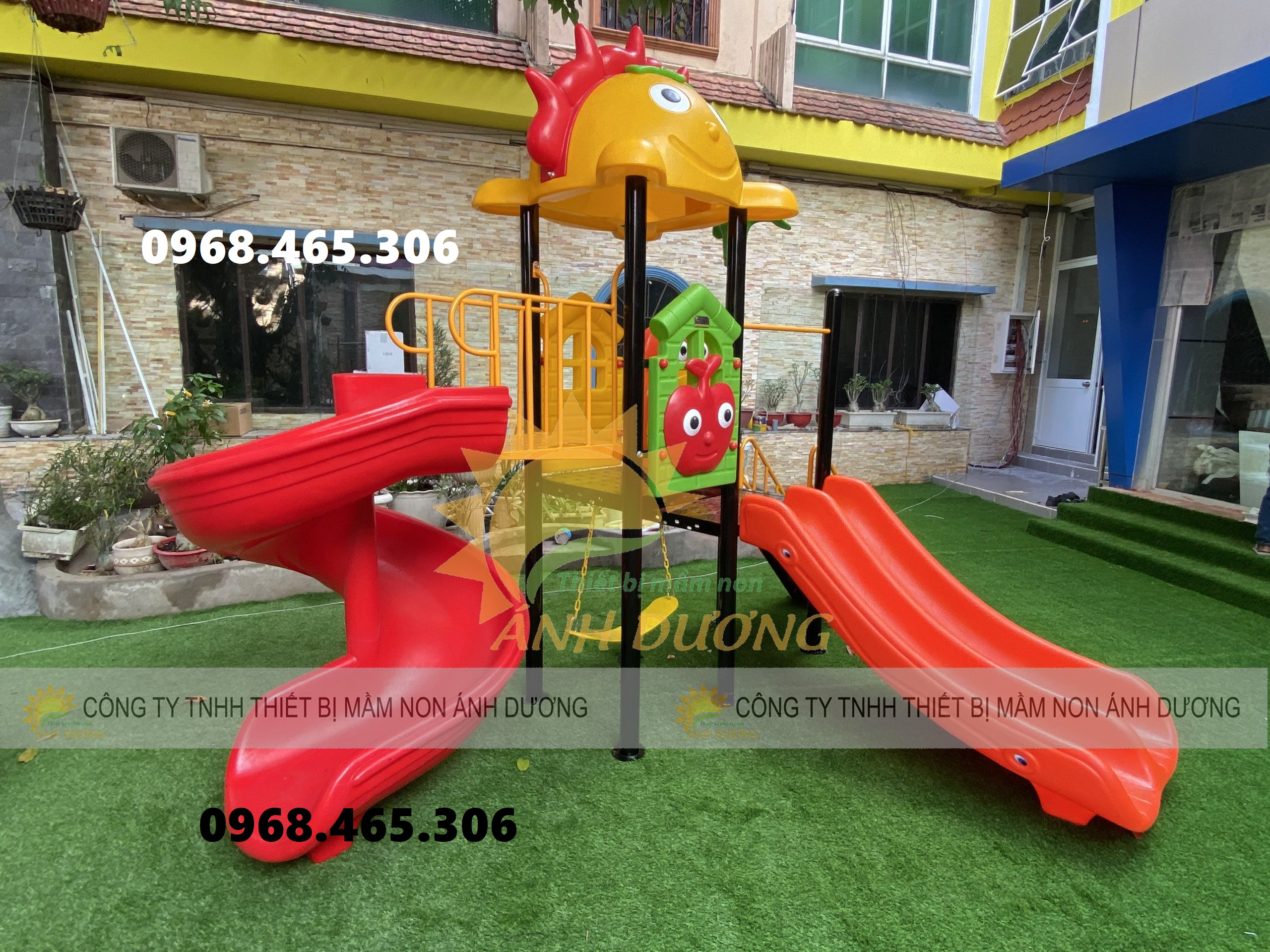 Bộ liên hoàn cầu trượt trẻ em, cầu trượt trẻ em liên hoàn nhập khẩu