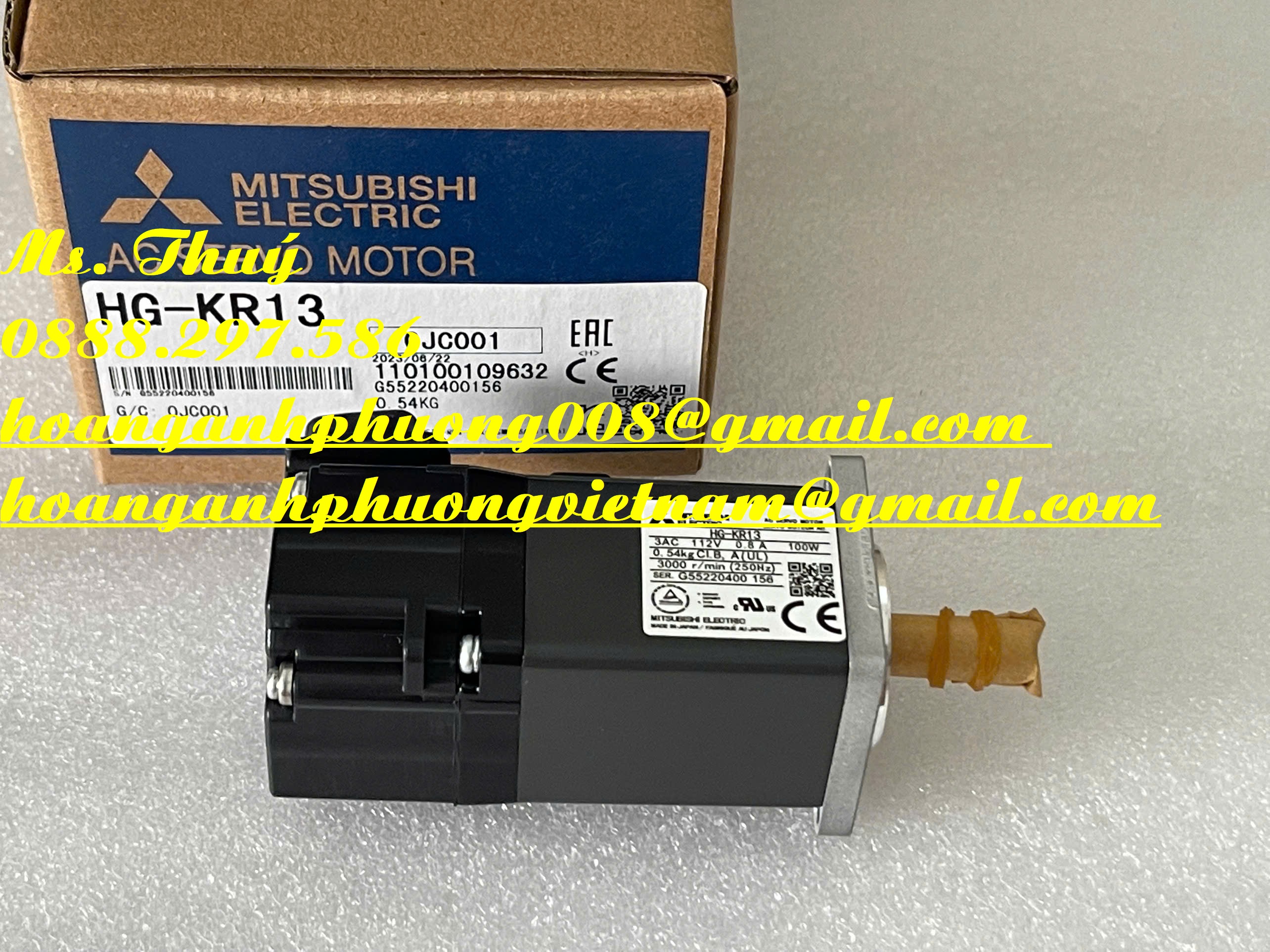 Ưu đãi giá tốt - Động cơ Servo Mitsubishi HG-KR13 - New 100%