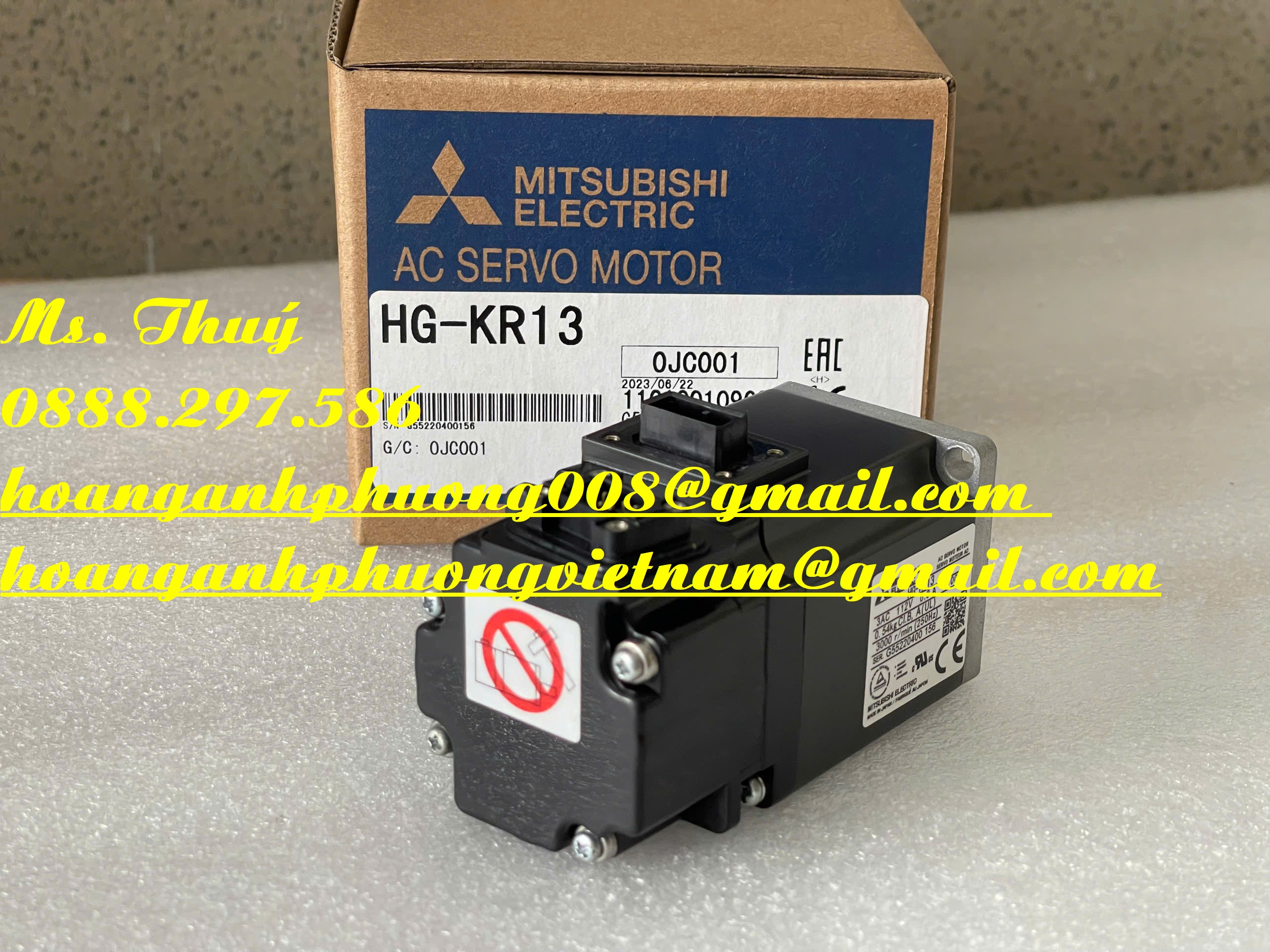Ưu đãi giá tốt - Động cơ Servo Mitsubishi HG-KR13 - New 100%
