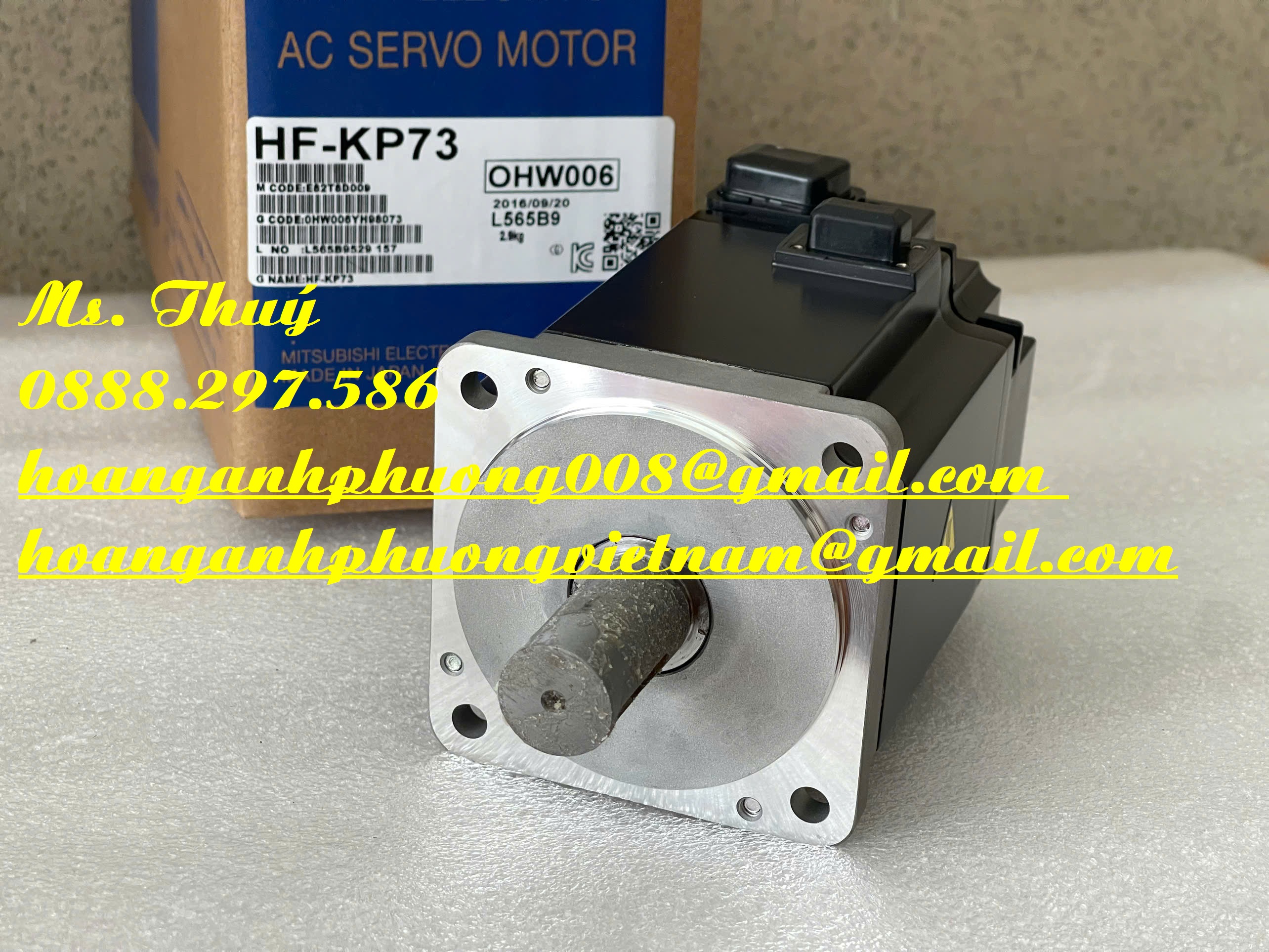 AC servo motor HF-KP73 - Mitsubishi nhập mới Japan