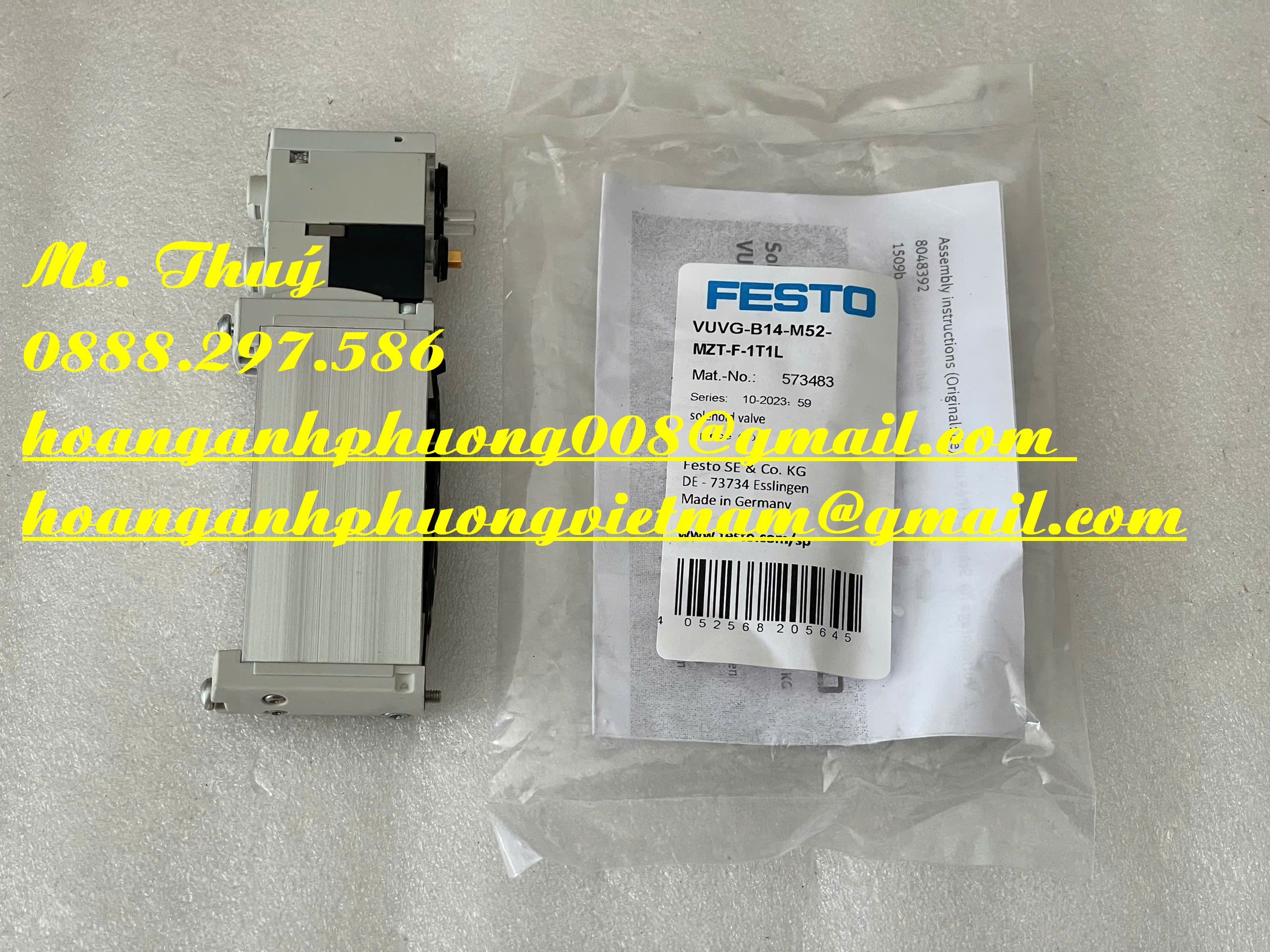 VUVG-B14-T32C-MZT-F-1LT1 - Cung cấp van điện từ Festo chính hãng