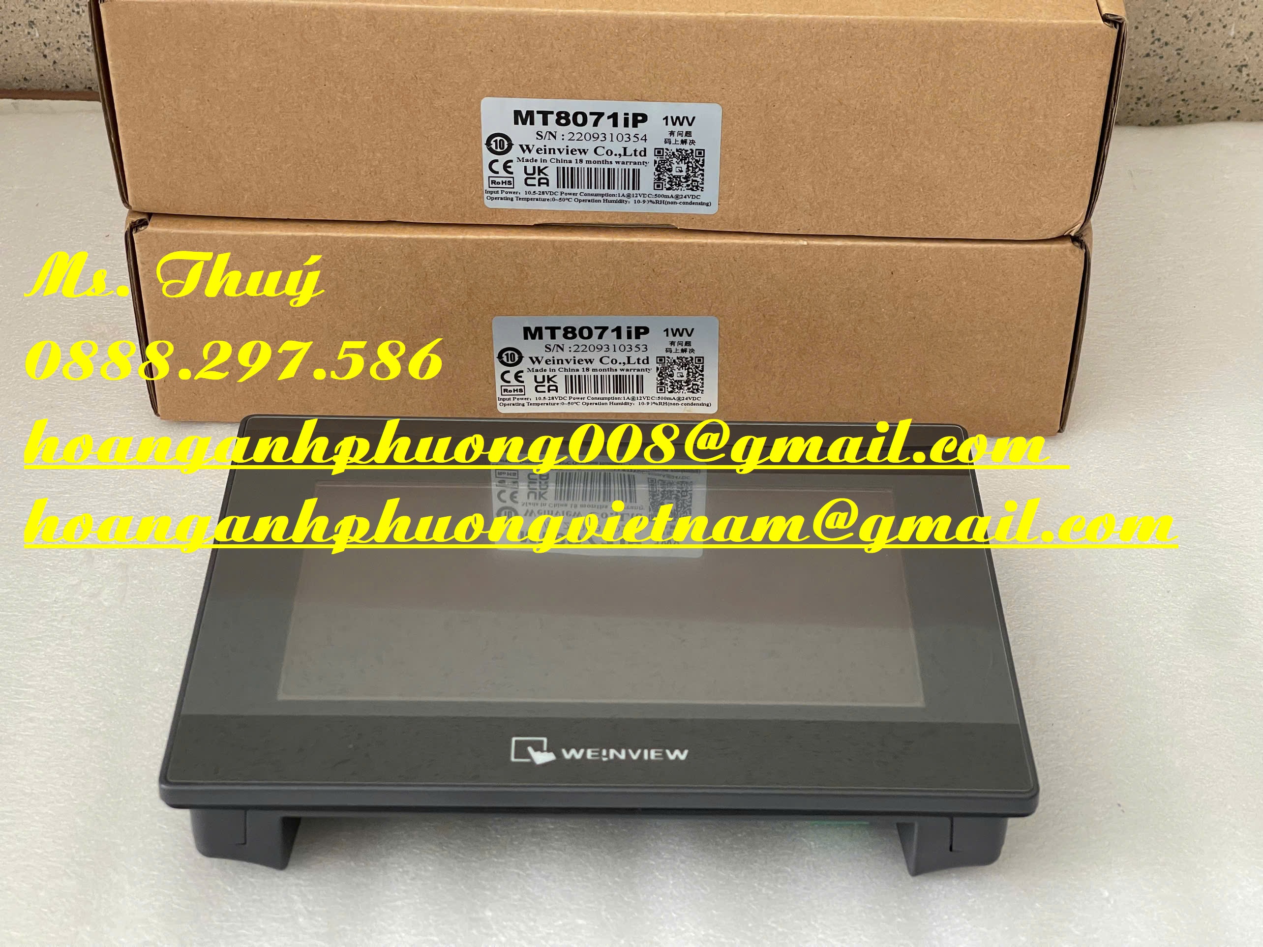 Màn hình 7inch Weintek MT8071iP - TB công nghiệp chính hãng