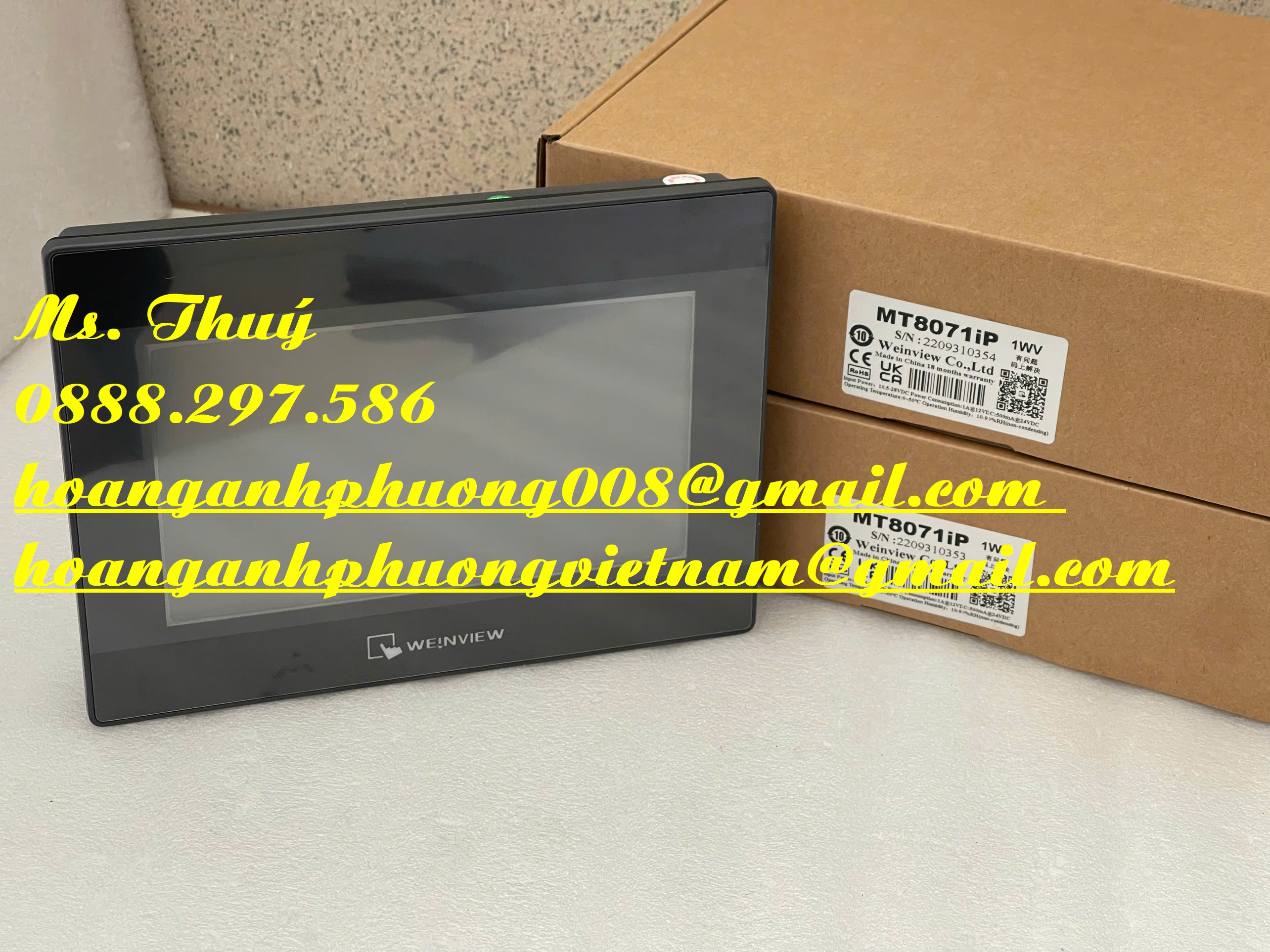 Màn hình 7inch Weintek MT8071iP - TB công nghiệp chính hãng