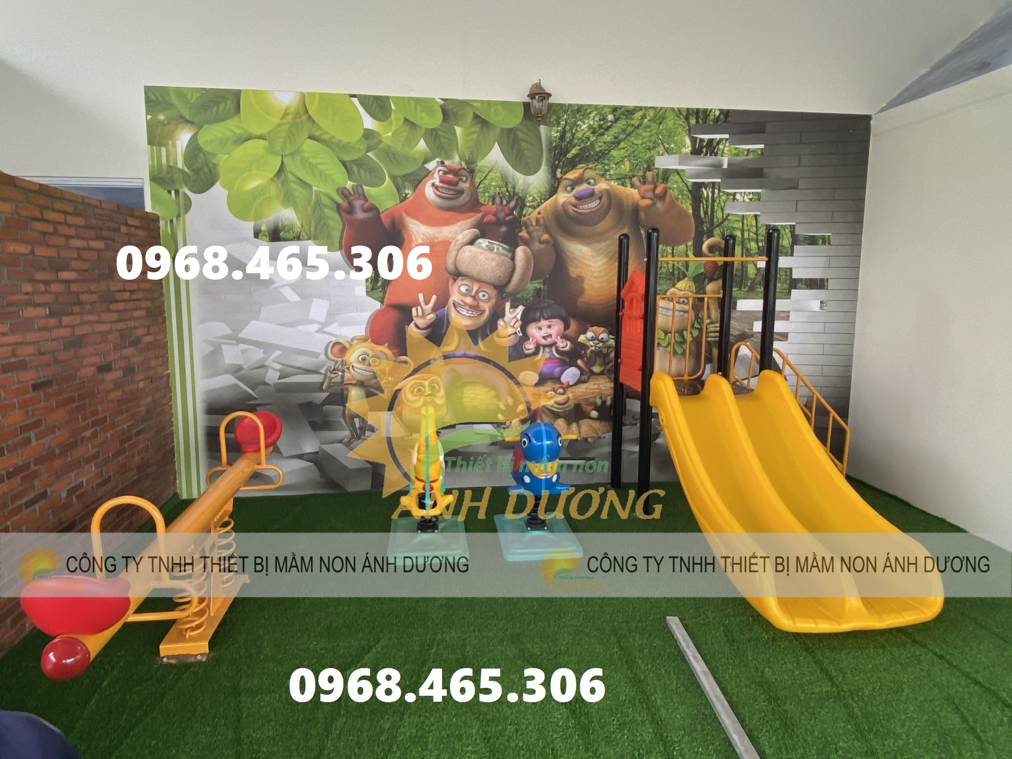 Cầu trượt trẻ em nhập khẩu, cầu trượt máng đôi nhập khẩu cho bé