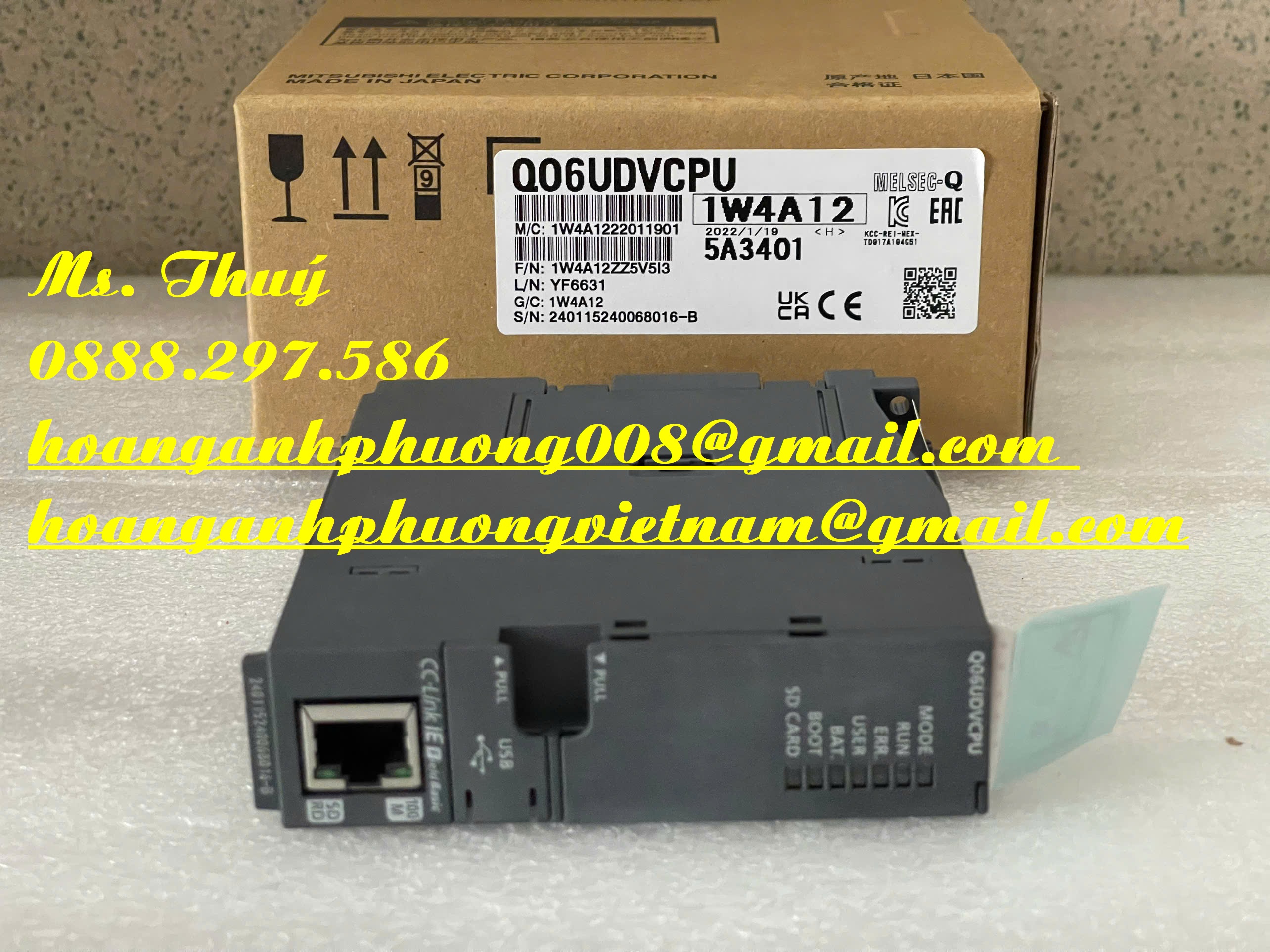 New module Mitsubishi Q06UDVCPU - Bh 12 tháng chính hãng