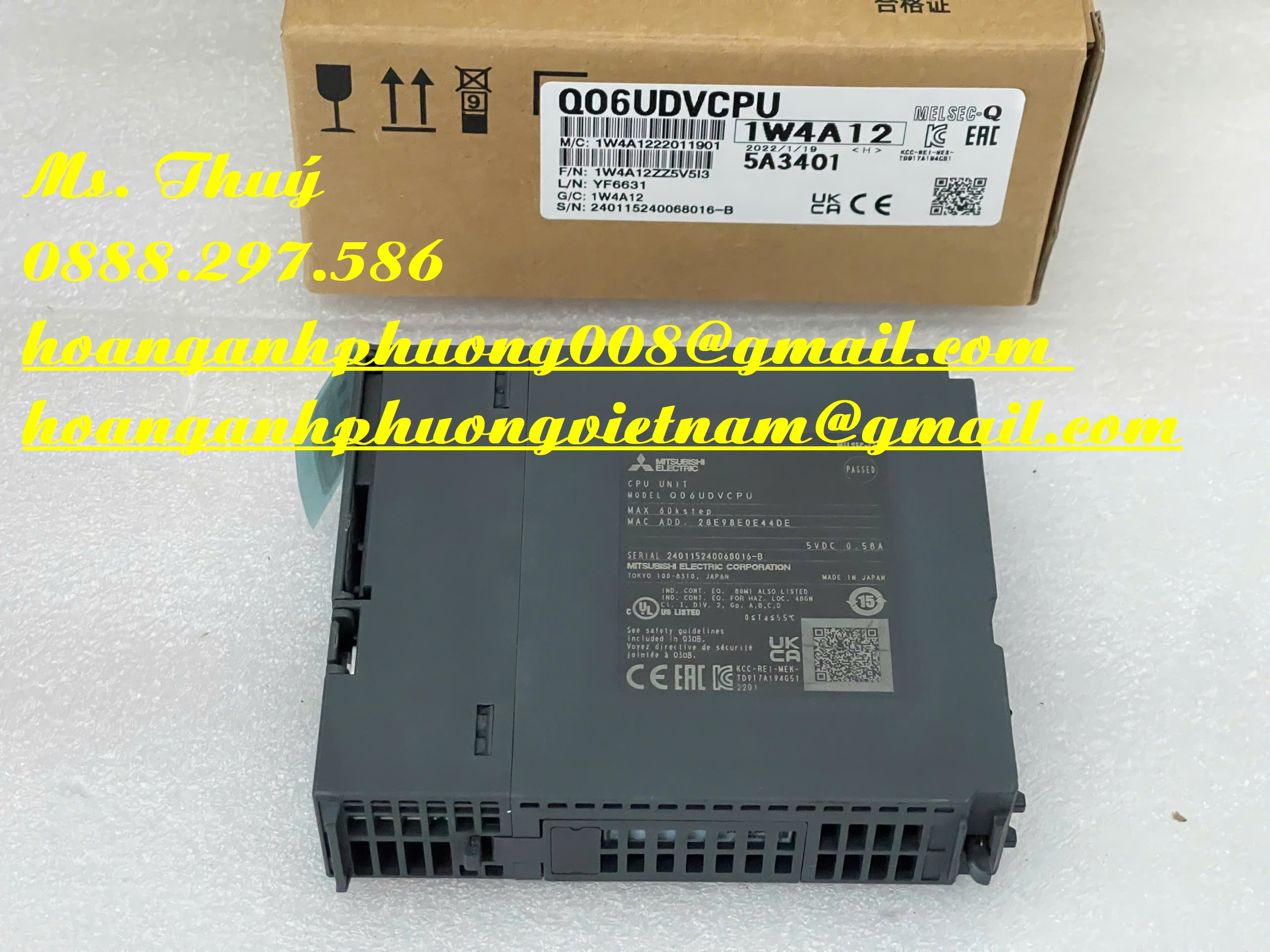 New module Mitsubishi Q06UDVCPU - Bh 12 tháng chính hãng