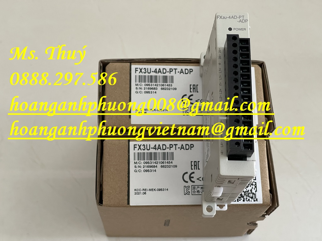 Module giá ưu đãi - Mitsubishi FX3U-4AD-PT-ADP - New