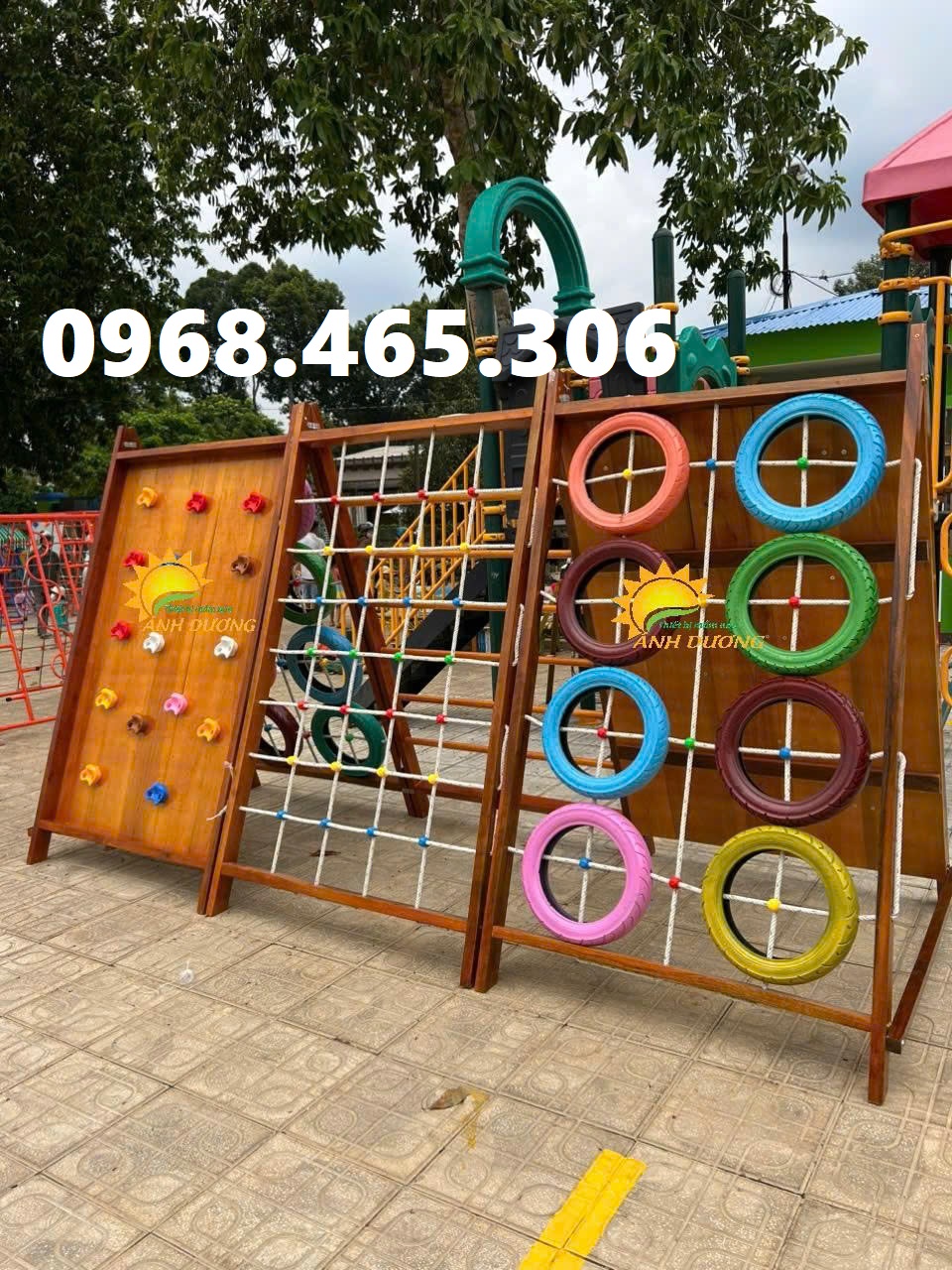 Thang leo trẻ em ngoài trời, thang leo mầm non chất lượng cao