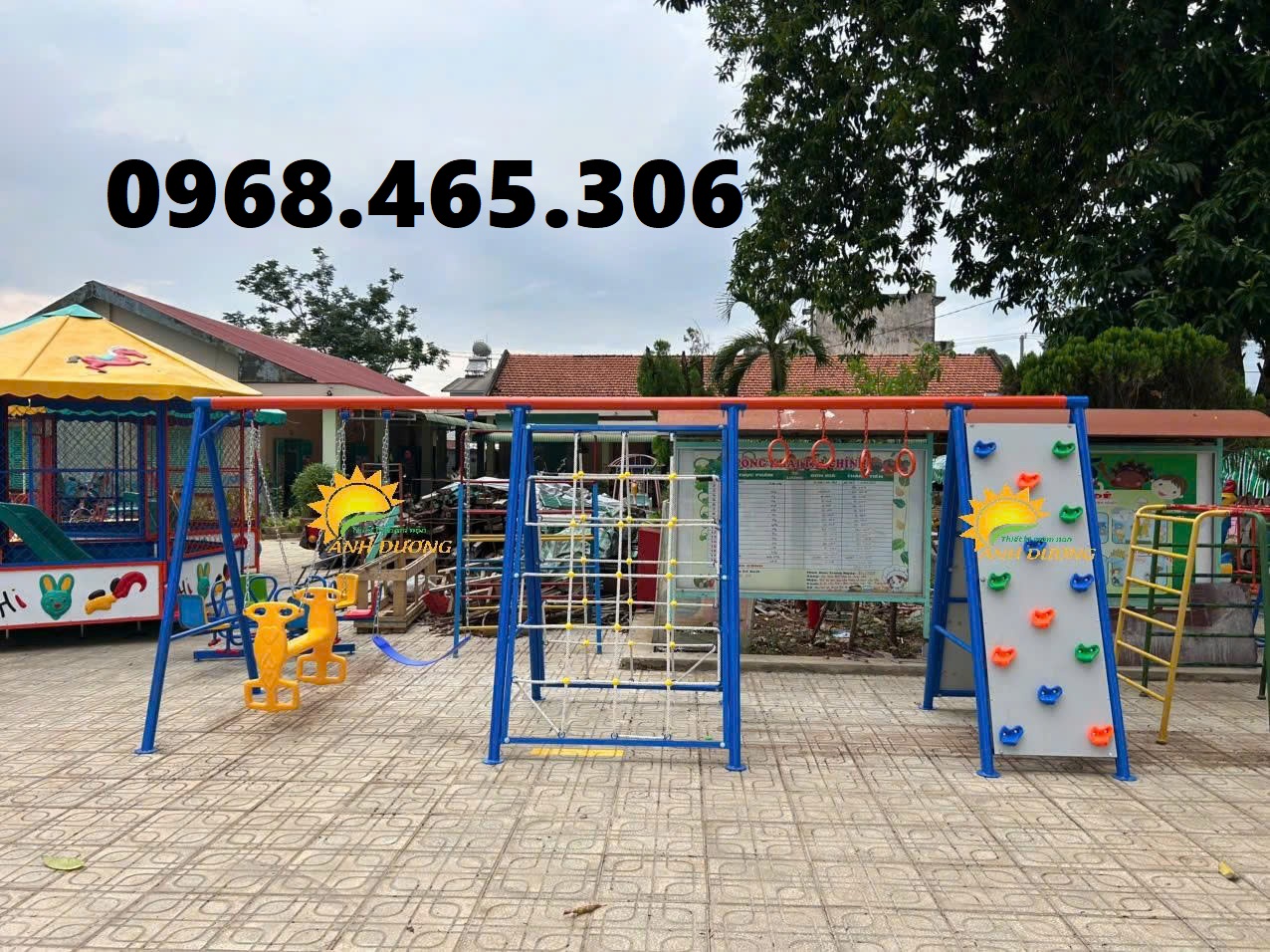 Thang leo trẻ em ngoài trời, thang leo mầm non chất lượng cao