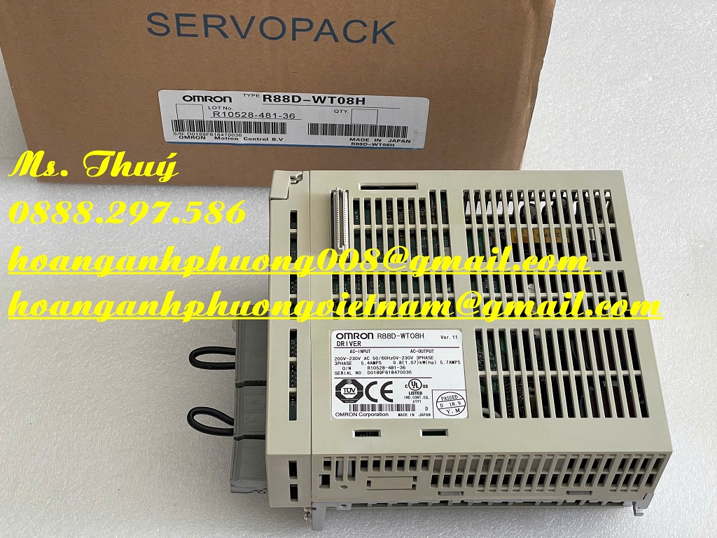Chuyên hàng Omron - Servo driver R88D-WT08H - Bình Dương