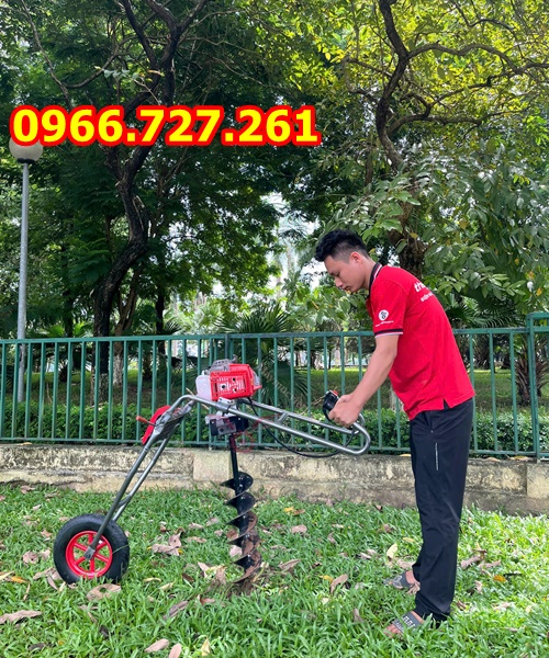 Máy khoan đất trồng cây , đào hố chôn cọc rào, cọc tre