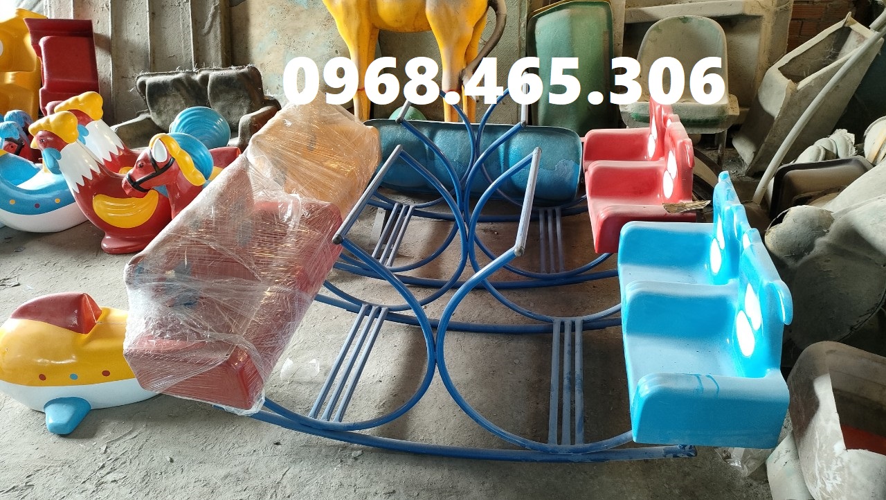 Bập bênh trẻ em, bập bênh con cá composite trẻ em chất lượng cao