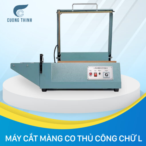 Máy cắt màng co chữ L, cắt dập mini nhỏ gọn tiện lợi