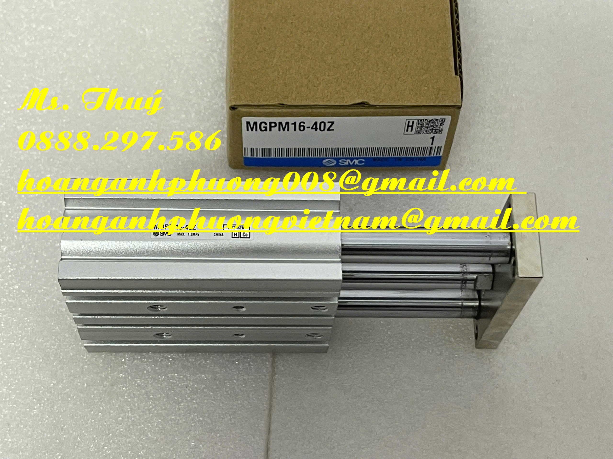Xi lanh SMC chính hãng = MGPM16-40Z - Hàng mới 100%