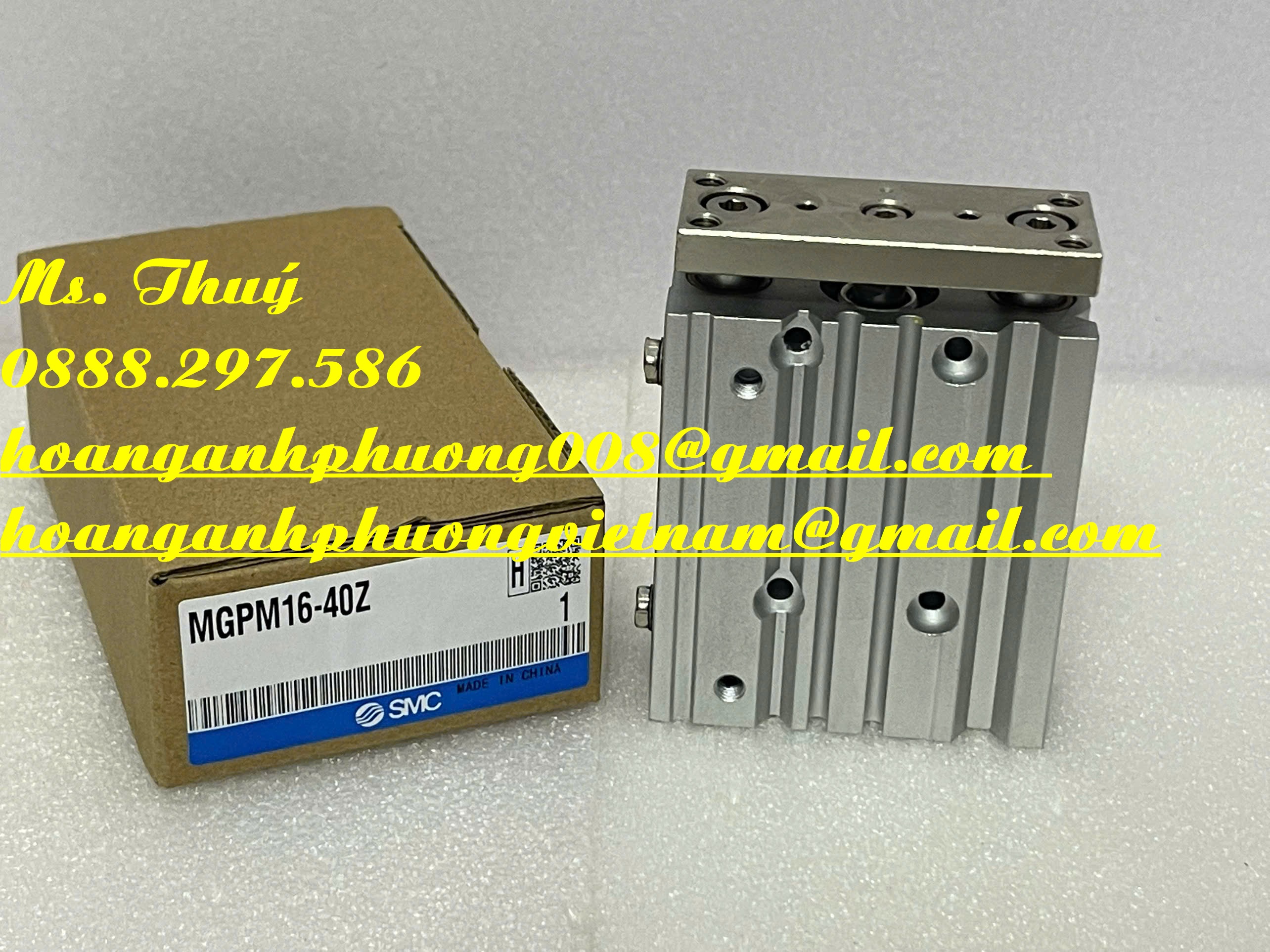 Xi lanh SMC chính hãng = MGPM16-40Z - Hàng mới 100%