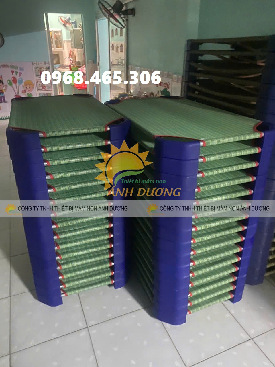 Giường lưới mầm non mẫu giáo, giường lưới trẻ em dài 1m2