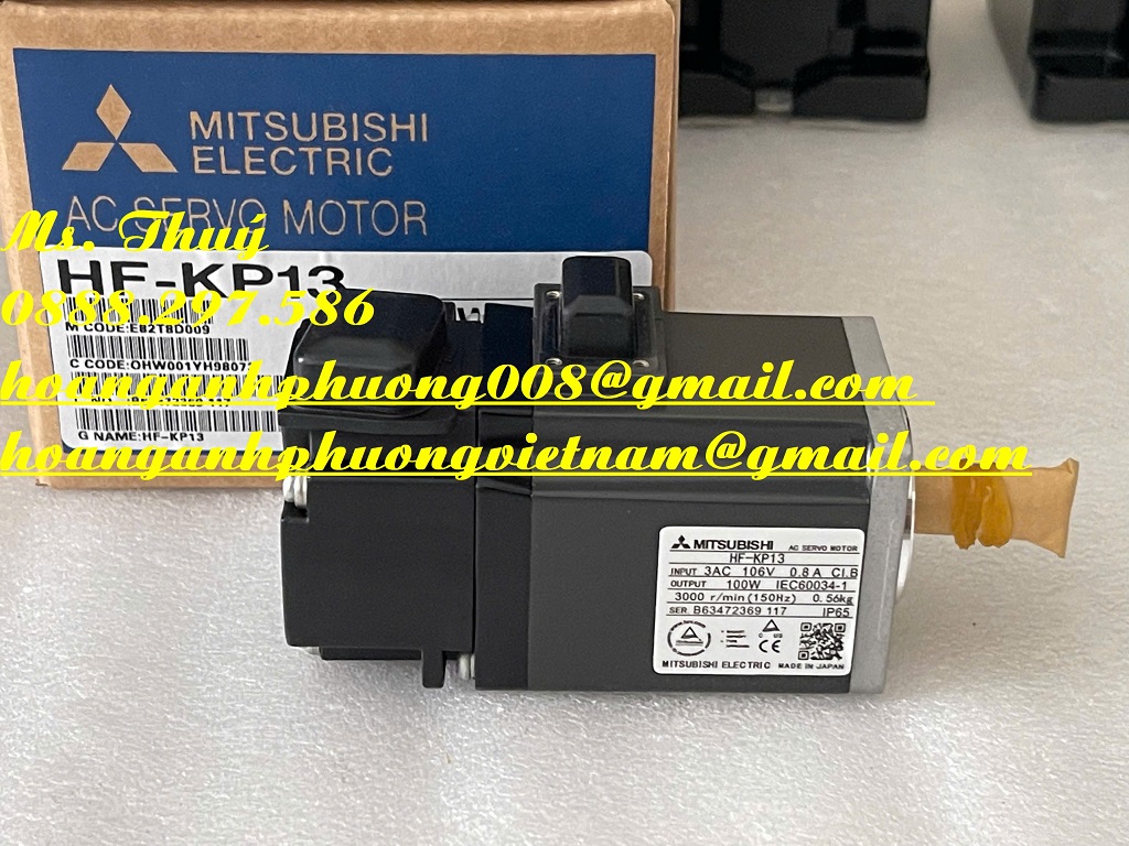 AC servo motor HF-KP13 - Mitsubishi nhập mới Japan