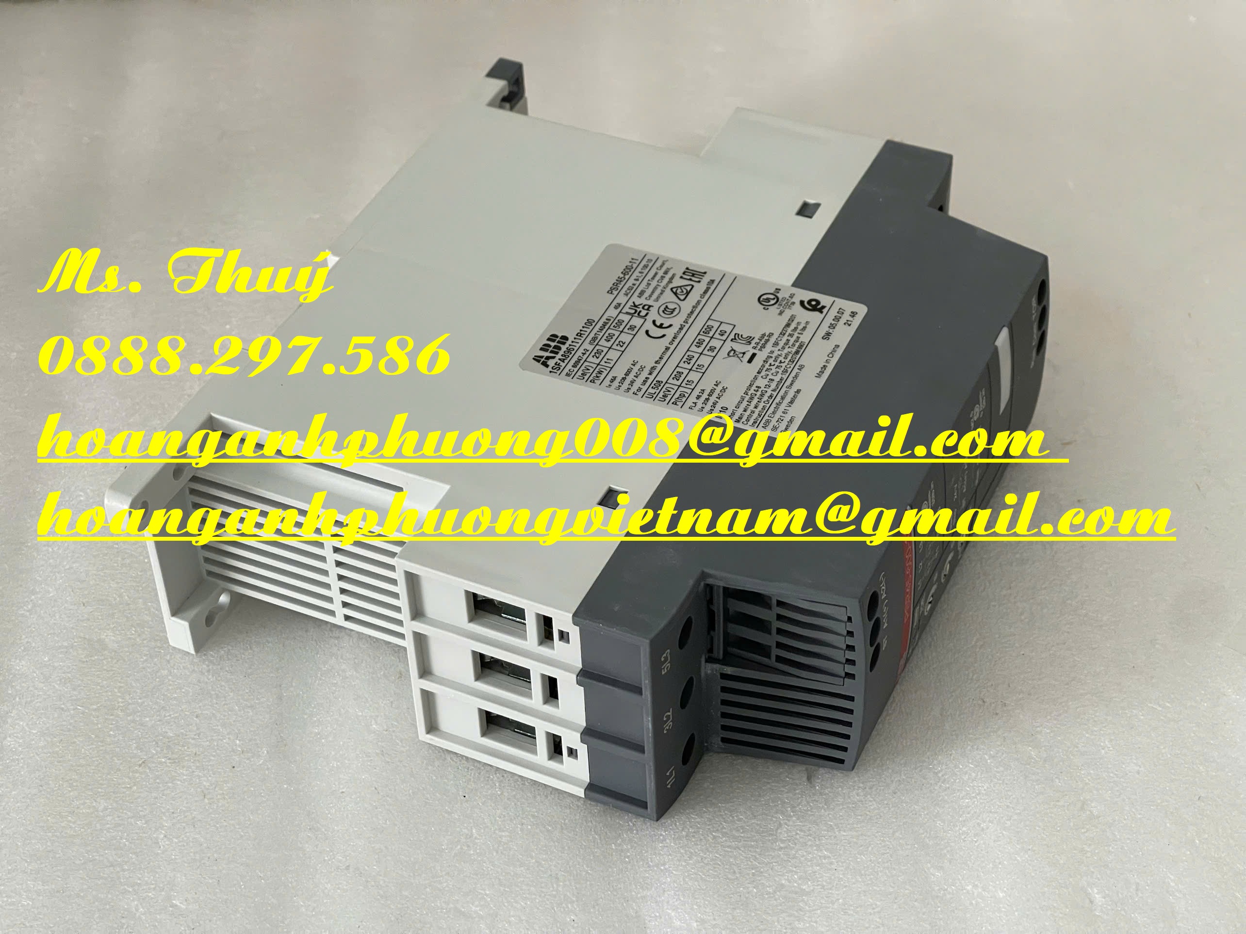 Khởi động mềm nhỏ gọn ABB PSR45-600-11 - Giao toàn quốc