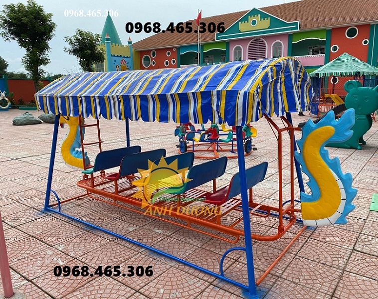 Xích đu đôi trẻ em, xích đu mầm non ngoài trời chất lượng cao