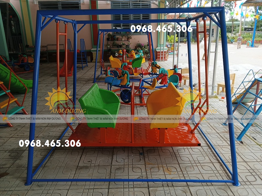 Xích đu đôi trẻ em, xích đu mầm non ngoài trời chất lượng cao