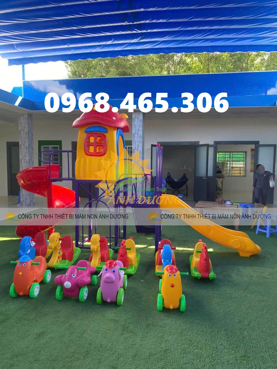 Cầu trượt máng nhựa mầm non, cầu trượt liên hoàn mầm non nhập khẩu