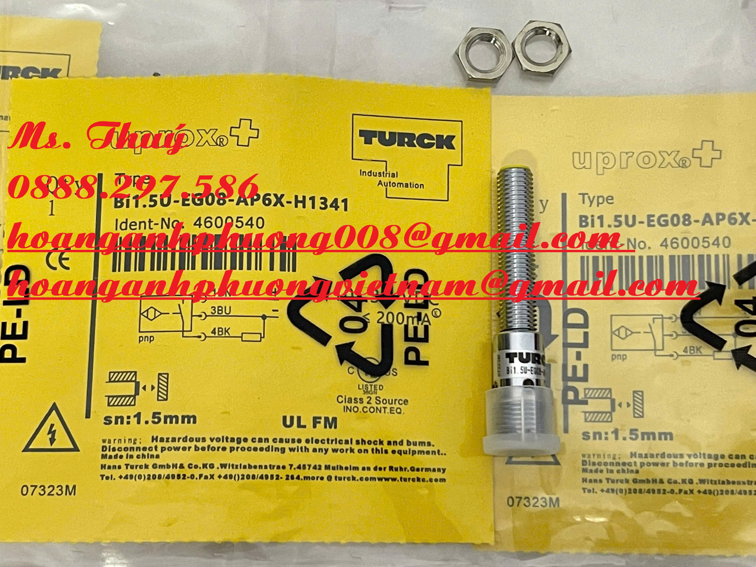 Cảm biến giá ưu đãi BI1.5U-EG08-AP6X-H1341 - TURCH nhập khẩu
