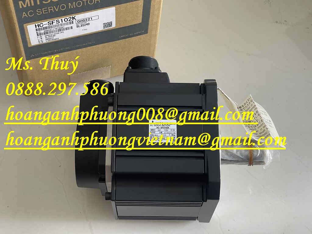 Động cơ HC-SFS102K - Hàng Mitsubishi mới 100% - Giao hàng toàn quốc