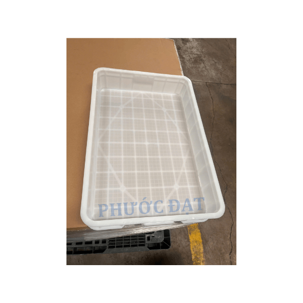 Thùng nhựa 1 tấc màu trắng đựng hàng xuất khẩu - Ms Thanh 0913 819 238