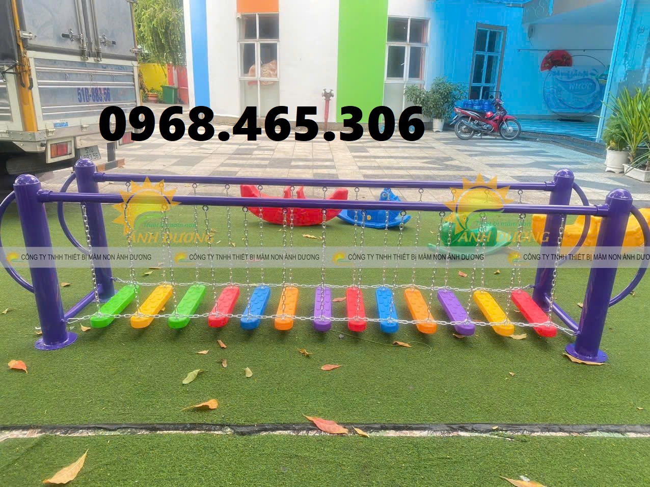 Thang leo vận động mầm non, thang leo xà đu trẻ em ngoài trời