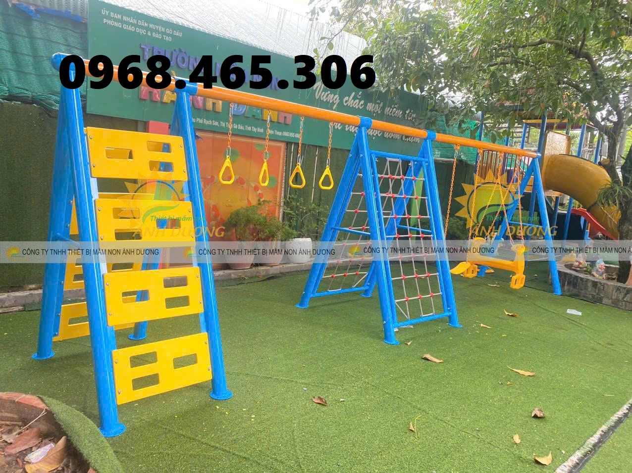 Thang leo vận động mầm non, thang leo xà đu trẻ em ngoài trời