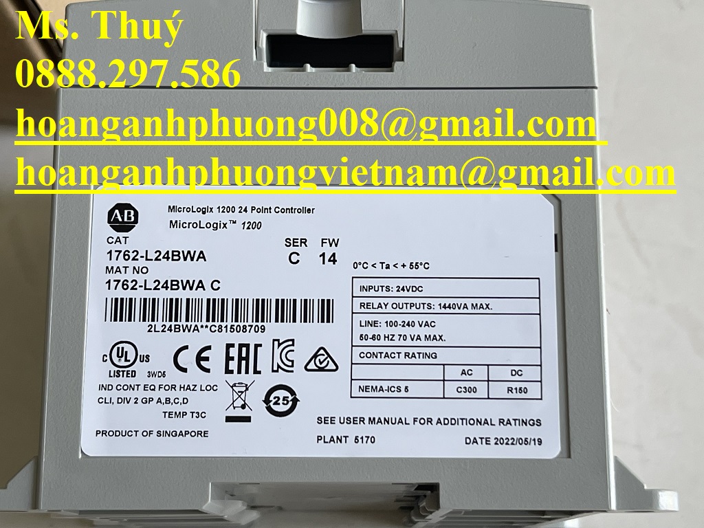 Hàng cao cấp - PLC Allen-Bradley 1762-L24BWA - Bình Dương