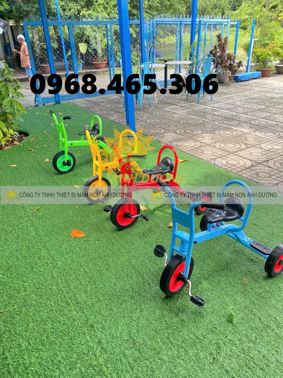 Xe đạp 3 bánh mầm non, xe đạp đôi mầm non, xe đạp xích lô trẻ em