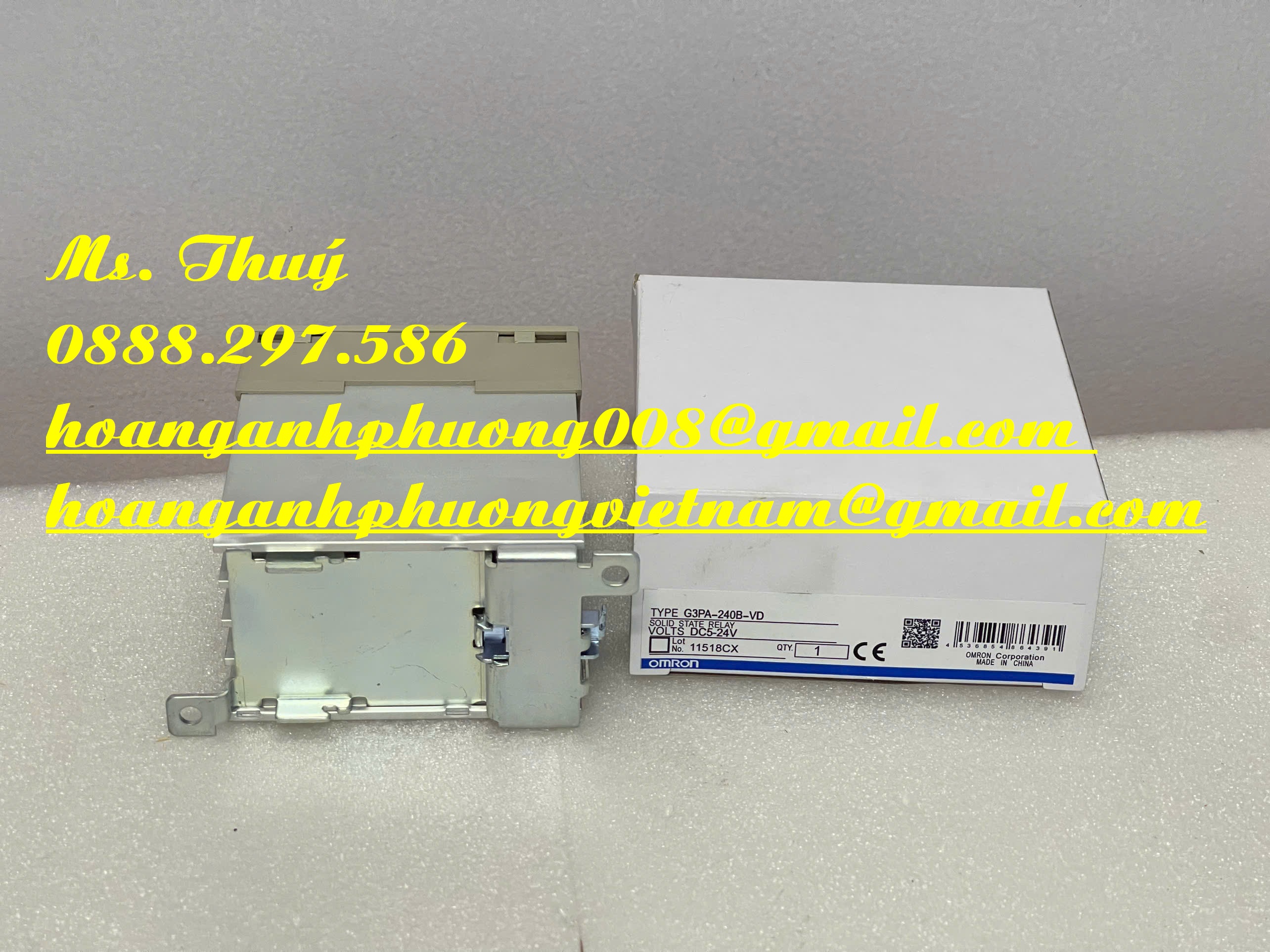 Omron giá tốt - Rơ le bán dẫn G3PA-240B-VD - Hàng mới