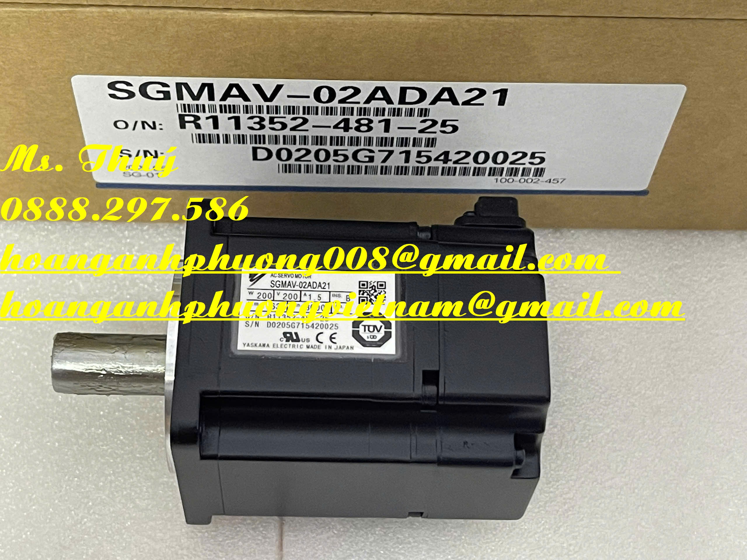 New Yaskawa SGMAV-02ADA21 - Thiết bị công nghiệp chính hãng