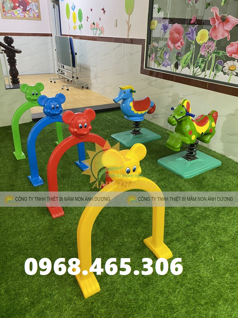 Cung chui nhựa mầm non, cổng chui mầm non nhiều màu