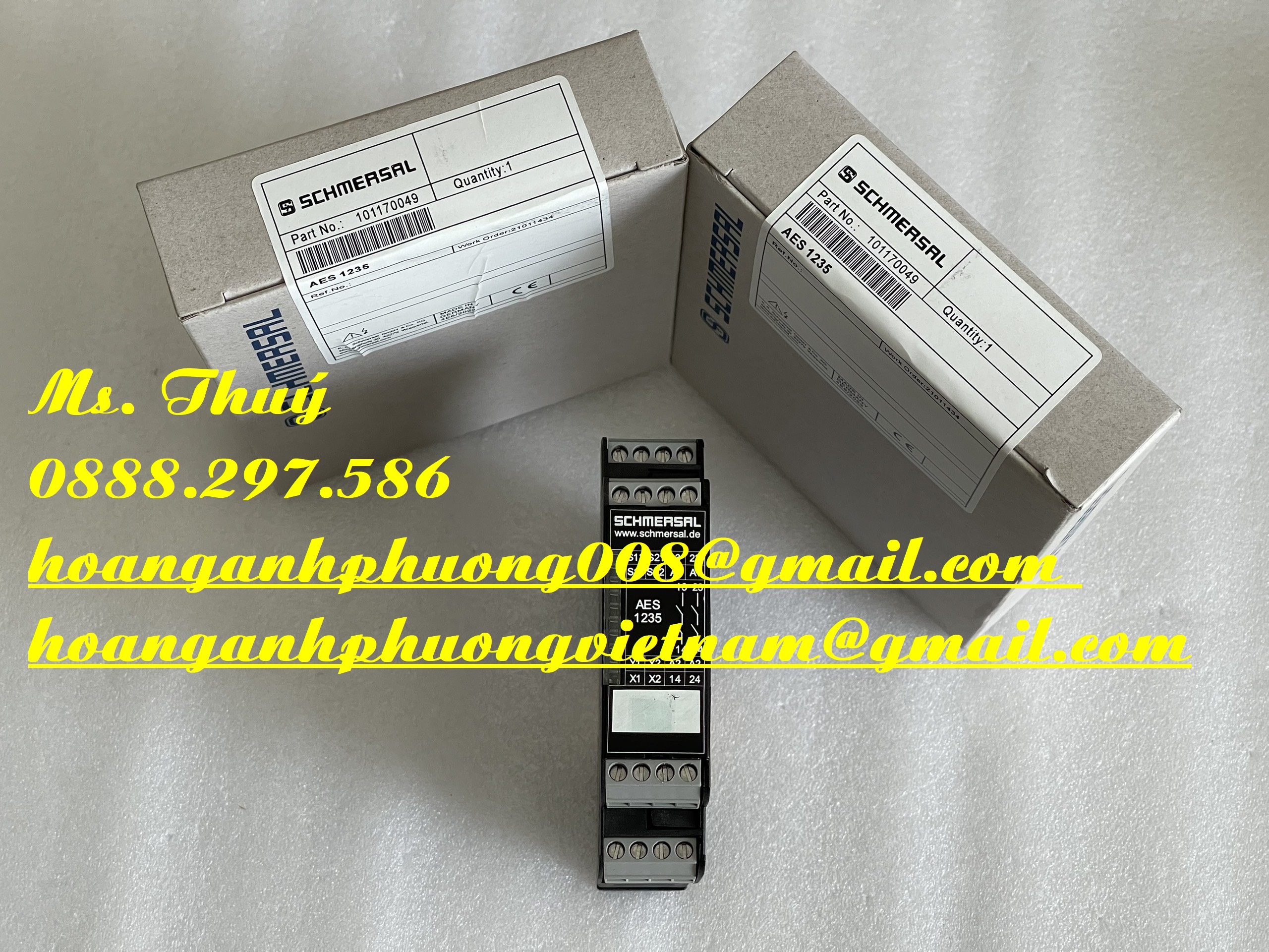 Schmersal AES1235 24VDC - Rờ le nhập mới 100% - Giao ngay