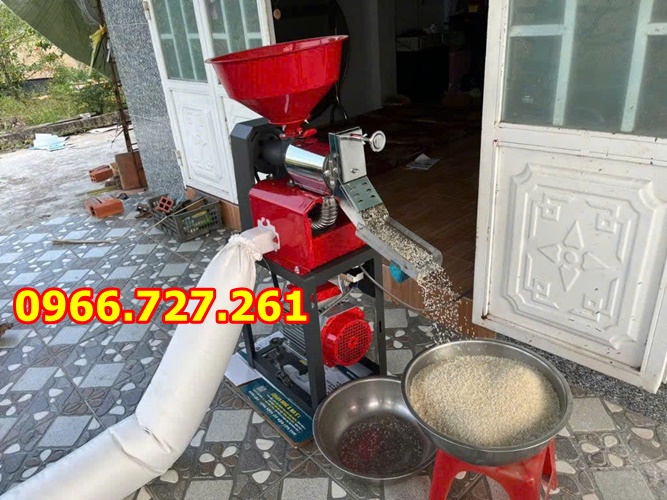 Máy xay xát gạo , xay thóc chạy điện 1 pha 2.2kw