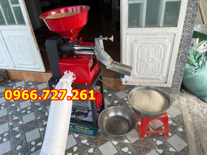 Máy xay xát gạo , xay thóc chạy điện 1 pha 2.2kw