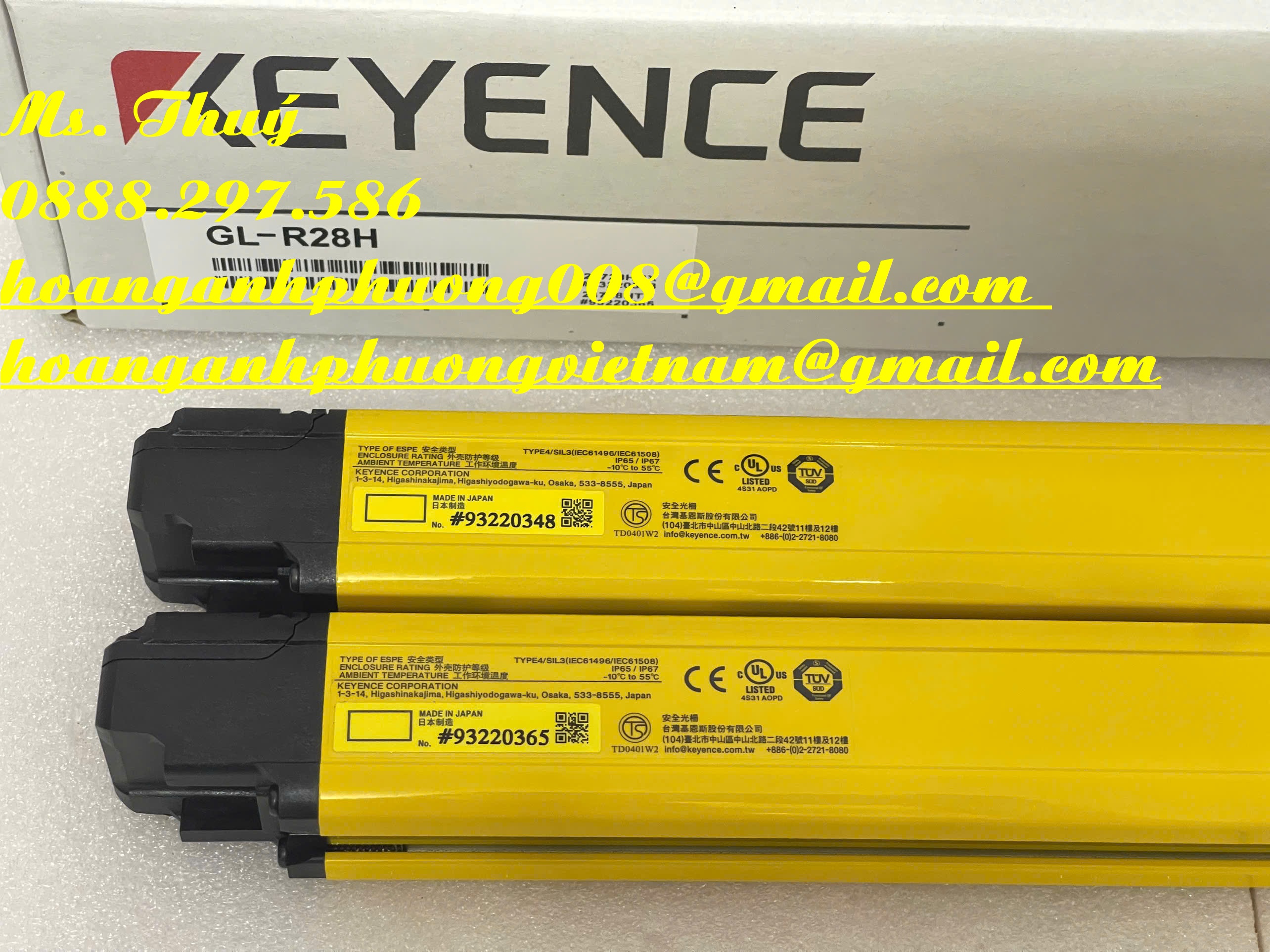 Giá tốt toàn quốc - Cảm biến Keyence GL-R28H mới 100%